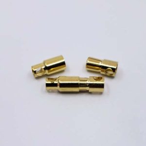 6.0 mm GOLD PLATED BULLET BANANA PLUG CONNECTOR - 2 MALE/FEMALE