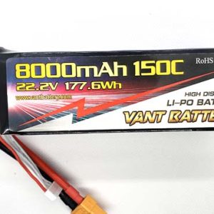 Vant - 6s 8000 mah 150c Softcase lipo pack
