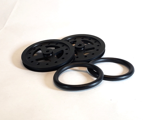 Your Battery Buddy - 2.5 "Texas" Front O-ring Wheels for Bandits, Rustlers